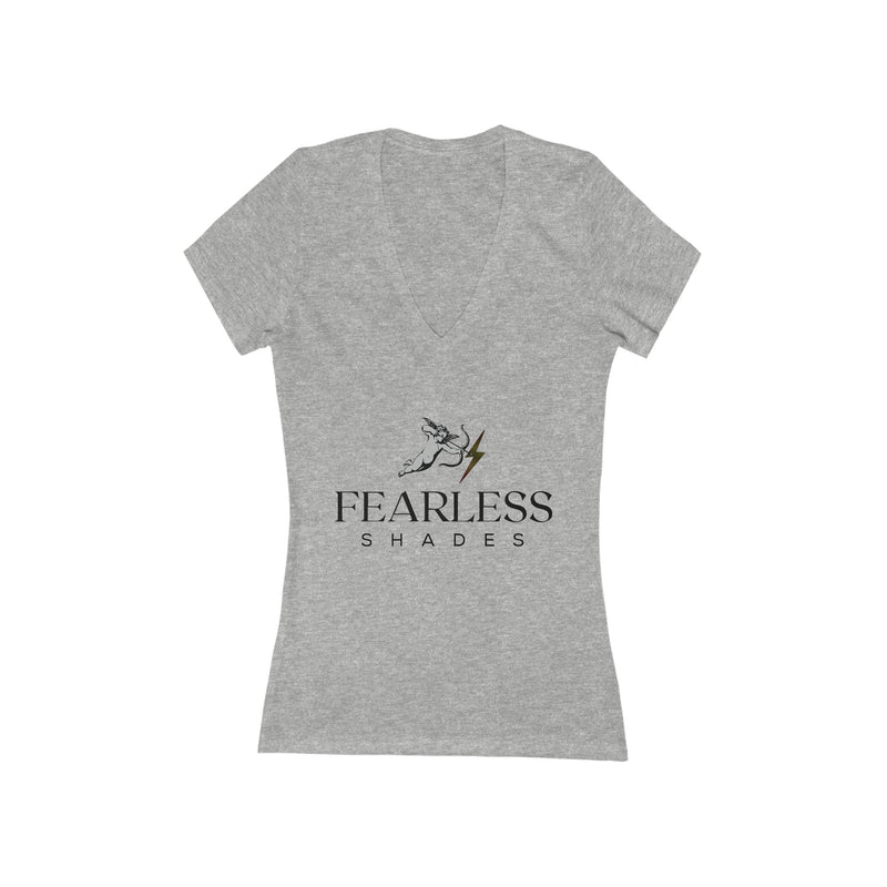 Women's Jersey Short Sleeve Deep V-Neck Tee