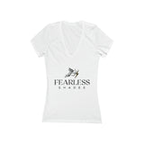 Women's Jersey Short Sleeve Deep V-Neck Tee